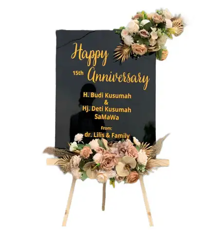 Papan Bunga Akrilik Telaga Asih